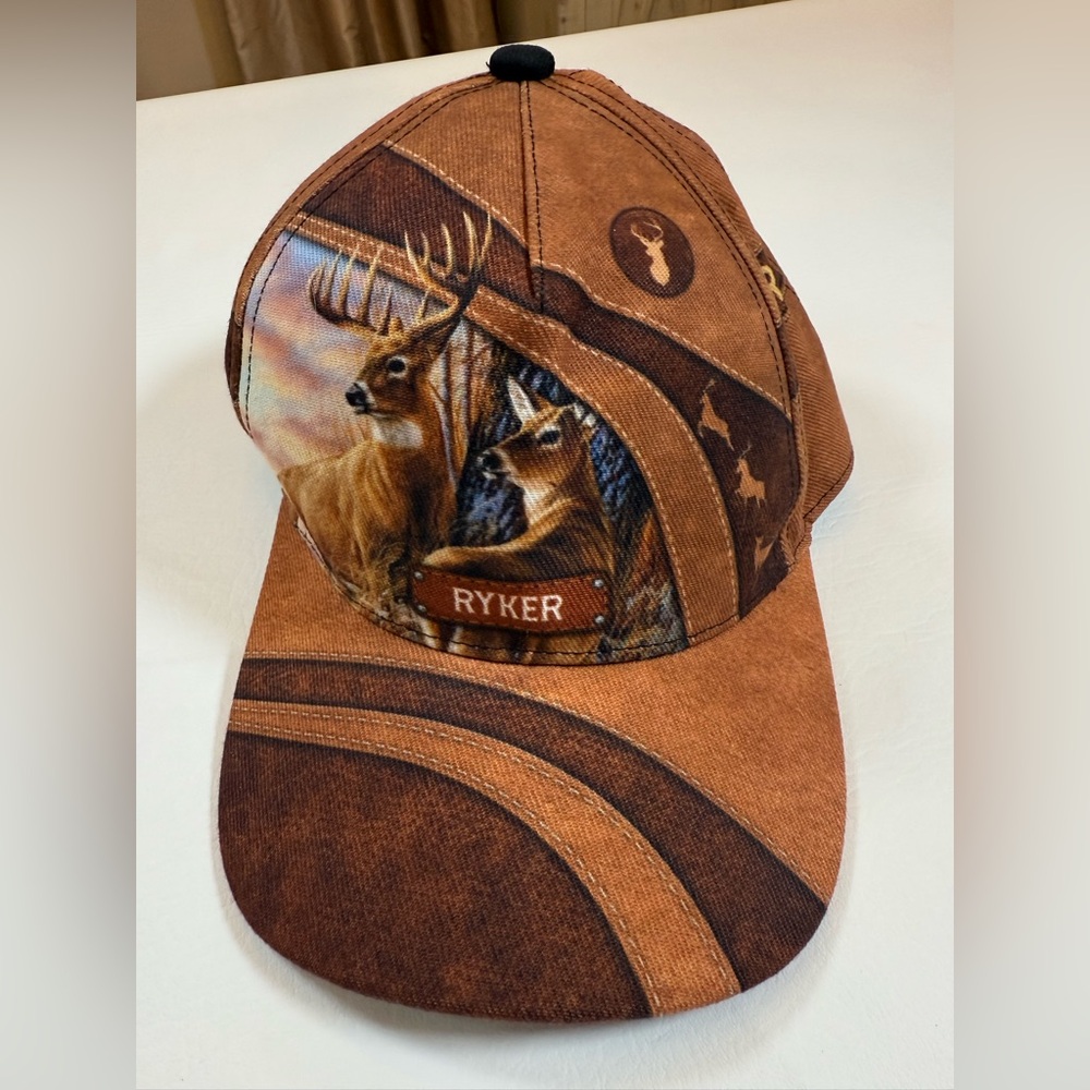 NWOT Ryker personalized Hunting Classic Hat Cap, Baseball Cap Hat - Picture 5 of 7